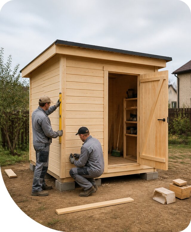 Хозблок с кладовкой в Нурлате под ключ для дачи и участка
